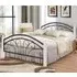 Natick King Size Bed Frame with Wooden Pillar - White