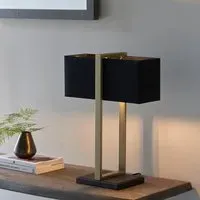 Natick Table Lamp - Black, Fabric