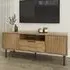Natick TV Stand with Storage - Oak