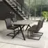 Natore Dining Table with 4 Aboba Chairs - Grey