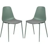 Naxos Dining Chairs - Sage, Metal