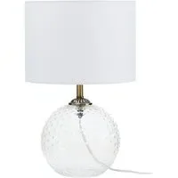 Naxos Globe Table Lamp - White, Glass