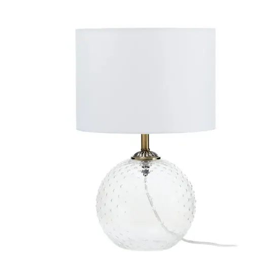 Naxos Globe Table Lamp - White, Glass image