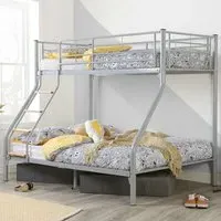 Neasa Metal Bunk Bed - Silver