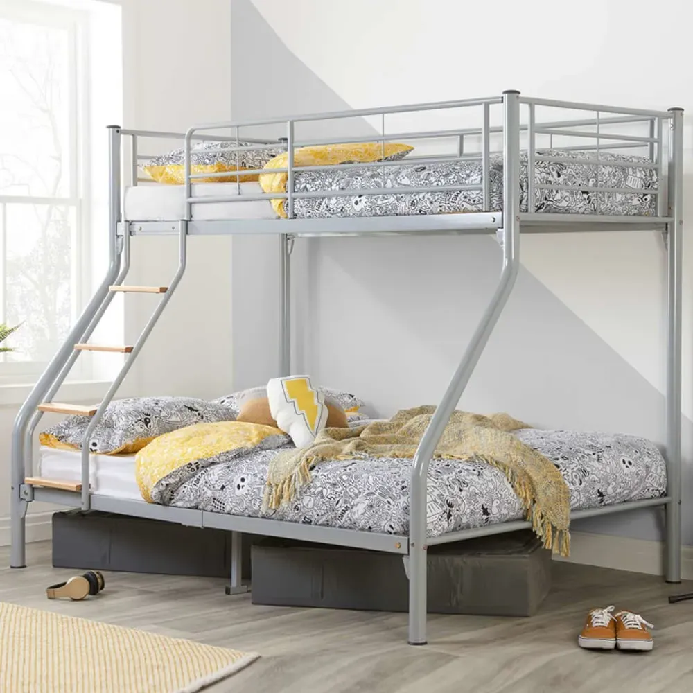 Neasa Metal Bunk Bed - Silver
