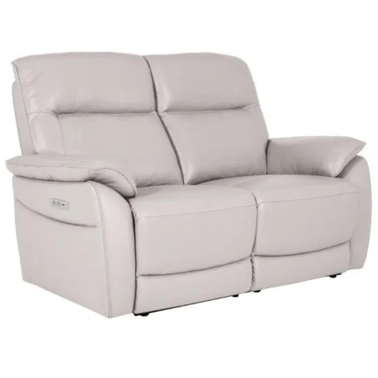 Neci 2-Seater Fixed Sofa - Cashmere, Leather