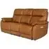 Neci 3-Seater Electric Recliner Sofa - Tan, Leather