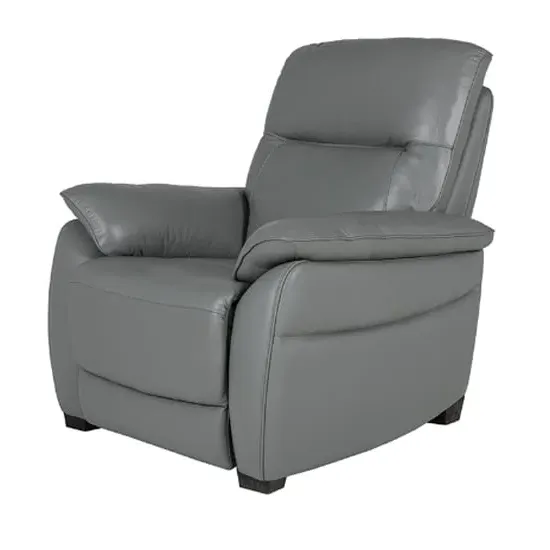 Neci Fixed Armchair - Steel, Leather