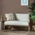 Neelan 2-Seater Sofa with Wooden Frame - Natural, Fabric