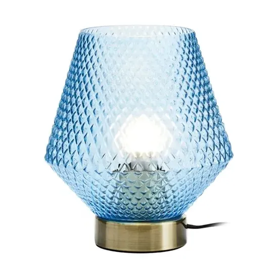 Nelson Table Lamp - Blue, Glass image