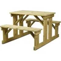 Nentwich 6-Seater Walk-In Dining Set - Natural, Timber