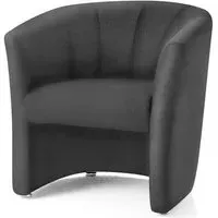 Neo Single Tub Chair - Black, Fabric