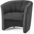 Neo Single Tub Chair - Black, Fabric