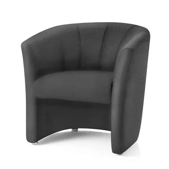 Neo Single Tub Chair - Black, Fabric