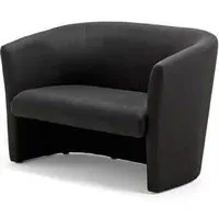 Neo Twin Tub Chair - Black, Fabric