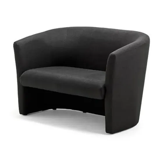 Neo Twin Tub Chair - Black, Fabric