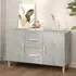 Neola Sideboard with 2 Doors 2 Drawers - Concrete Effect