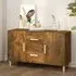 Neola Sideboard with 2 Doors 2 Drawers - Smoked Oak