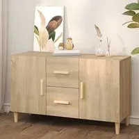 Neola Sideboard with 2 Doors 2 Drawers - Sonoma Oak