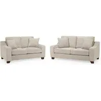 Nepean Fabric 3+2 Seater Sofa Set - Stone