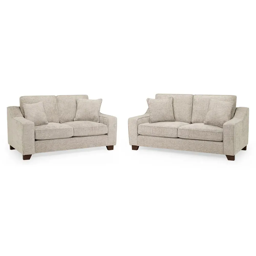 Nepean Fabric 3+2 Seater Sofa Set - Stone