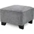 Nepean Fabric Footstool - Slate