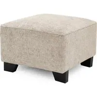 Nepean Fabric Footstool - Stone