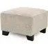 Nepean Fabric Footstool - Stone