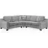 Nepean L-Shaped Corner Sofa - Slate, Fabric