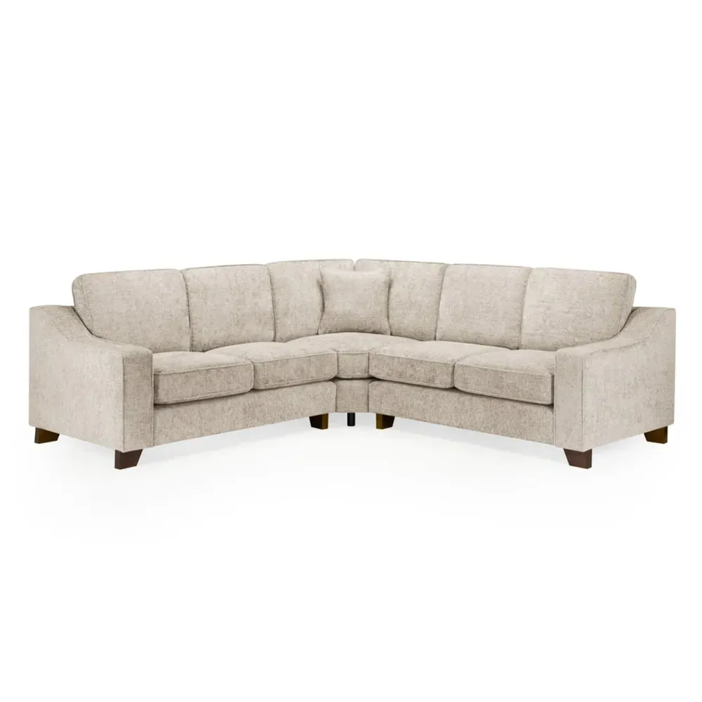 Nepean L-Shaped Corner Sofa - Stone, Fabric