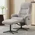 Nepean Swivel Recliner Chair with Stool - Cloud, Fabric