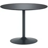 Nephi Large Round Dining Table - Black