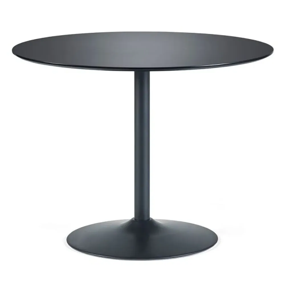 Nephi Large Round Dining Table - Black image