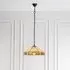 Nevada Medium Tiffany Glass Pendant Light - Dark Bronze