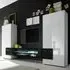 Nevaeh High Gloss Entertainment Unit with LED - White, Black