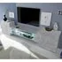Nevaeh TV Stand with 2 Doors and LED Lights - Concrete Effect