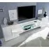 Nevaeh TV Stand with 2 Doors and LED Lights - White