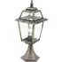 New Orleans Outdoor Glass Post Light - Black Gold, Aluminium