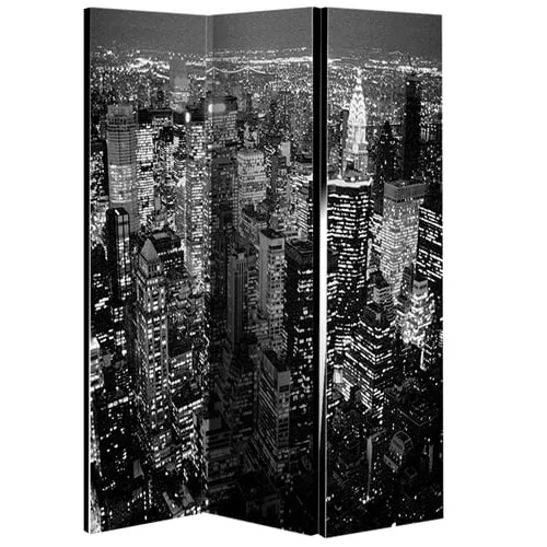 New York Skyline 3-Panel Room Divider - Foldable product