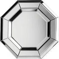 Newall Octagonal Wall Mirror - Silver