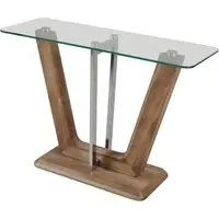 Newark Console Table - Clear, Glass