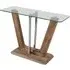 Newark Console Table - Clear, Glass