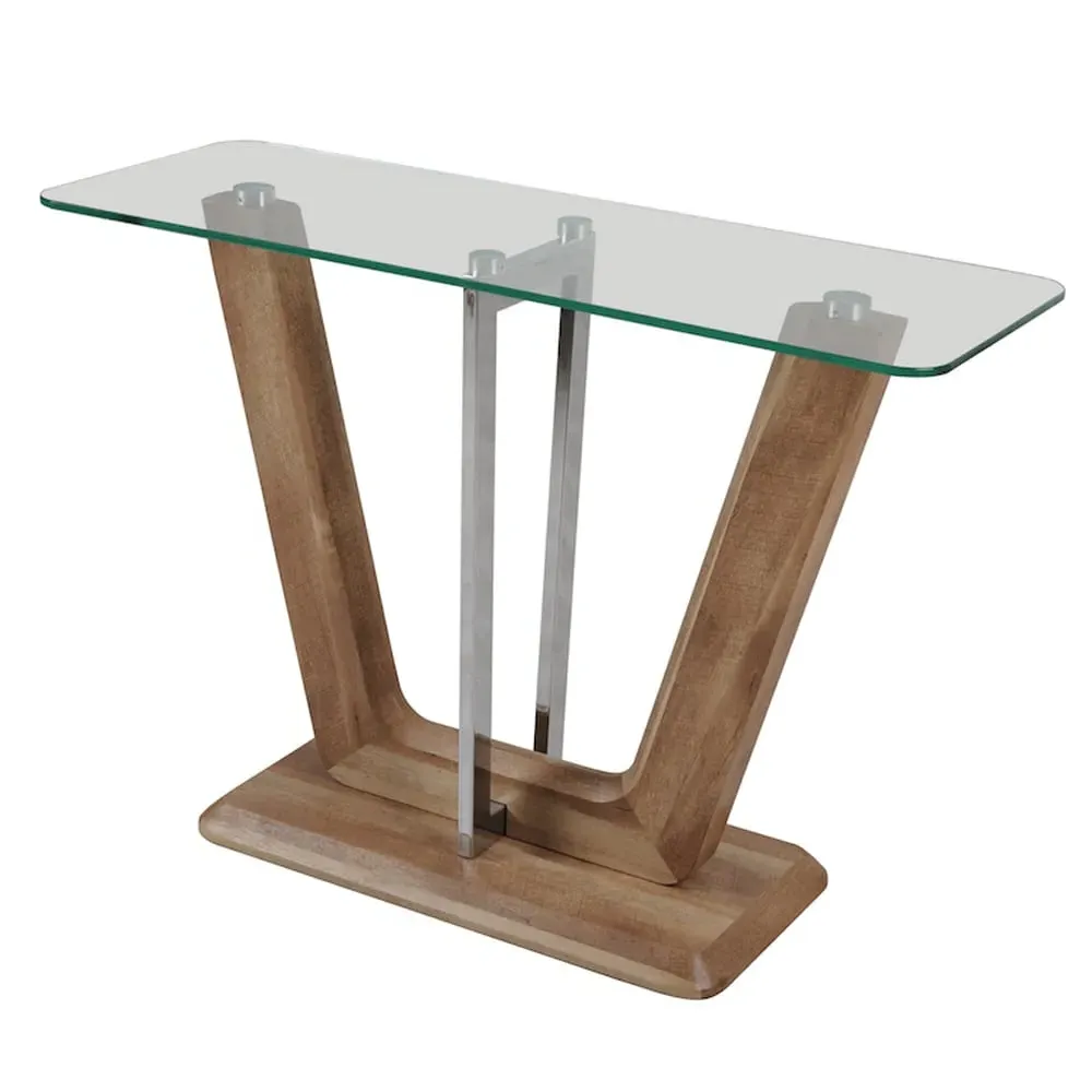 Newark Console Table - Clear, Glass
