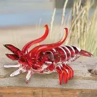 Newark Glass Lobster Sculpture - Red