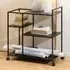 Newberry 4-Shelf Drinks Trolley - Black, Metal