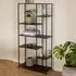 Newberry 6-Shelf Metal Bookcase - Black