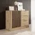 Newberry Sideboard with 1 Door 3 Drawers - Artisan Oak