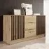 Newberry Sideboard with 2 Doors 3 Drawers - Artisan Oak