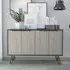 Newcastle Sideboard with 4 Doors - Brown, Oak