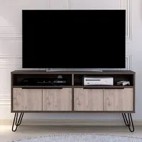 Newcastle TV Stand with 4 Doors - Brown, Oak